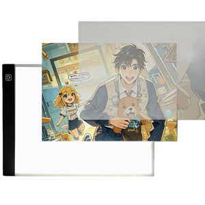 Boîte <span class=keywords><strong>à</strong></span> lumière LED pour le traçage |   Tablette de <span class=keywords><strong>Dessin</strong></span> et d'Animation en Acrylique, Alimentée par USB, 3 Niveaux de Luminosité Réglable, Formats A3/A4/A5, pour Artistes - Product Image 6