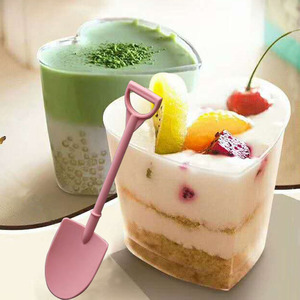 MOQ 500 piezas Cuchara desechable <span class=keywords><strong>de</strong></span> 10.5 cm, tipo pala, con empaque individual, creativa, para mousse, cupcake, postre, repostería, helado - Product Image 6