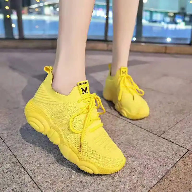 2019 personalizada de fábrica de China al por mayor de las mujeres zapatos casuales zapatillas de deporte de moda tamaño 36 a 40