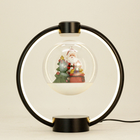 Lampe Éternelle à Lévitation Magnétique en Alliage d'Aluminium avec Source Lumineuse LED 2700K Blanc Chaud Doux 50000 Heures Cadeau de Noël
