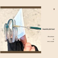 Danyang Lunettes bleues TR90 pour femmes Lunettes de myopie transparentes anti-lumière bleue ultra-légères avec correspondance de la forme du visage en diamant