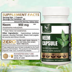 Kapsul detoks Neem alami bebas Gluten suplemen dukungan hati untuk perawatan kesehatan holistik - Product Image 5