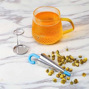 Infuseur à thé en acier inoxydable et silicone, ensemble à thé domestique, infuseur à thé en silicone créatif, sac à thé en silicone, parapluie - Product Image 4