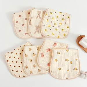 Toptan 6 katmanlar katı baskılı renk organik pamuk emici bebek önlüğü bez Muslin bebek Burp bez - Product Image 1