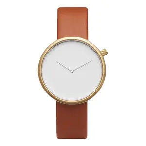 Pure Color Simple No Second Hand Design Men And Women's Quartz Watch
