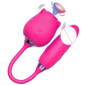 Vibrador de Rosa al por Mayor OEM para Mujeres, Estimulador de Clítoris y Pezones, Succión de Clítoris, Vibrador de Rosa, Juguetes Sexuales, Masturbación Femenina - Product Image 3