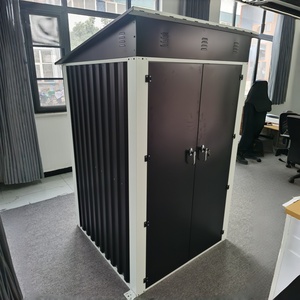 Casas Móviles de Acero, Impermeables, Duraderas y Ecológicas, Cuarto de Almacenamiento Exterior, Cobertizo para Herramientas, Casa para Mascotas, Refugio Modular Portátil de Instalación Rápida - Product Image 1