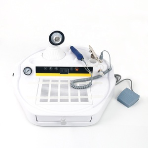 Стоматологический лабораторный светодиодный сенсорный экран 4 в 1 бесщеточный микромотор наконечник Пескоструйная ручка пылесборная система с ножным переключателем - Product Image 3