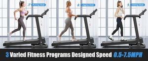 Tapis de course électrique pliable professionnel pour <span class=keywords><strong>la</strong></span> <span class=keywords><strong>maison</strong></span> avec contrôle par application, équipement de <span class=keywords><strong>cardio</strong></span>-training pour salle de sport, incline manuel - Product Image 2