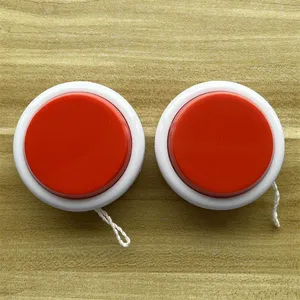 Regalo clásico promocional Impresión personalizada Logo Patrón Colorido en blanco yoyos Bola Juguete Pequeño Plástico Yo