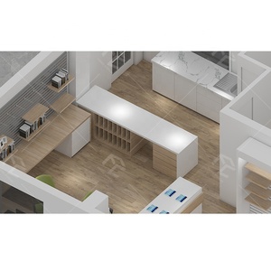 การออกแบบตกแต่งภายในร้านคอมพิวเตอร์ที่เรียบง่าย ทันสมัย ตกแต่งร้านคอมพิวเตอร์อย่างมีสไตล์ พร้อมเฟอร์นิเจอร์โชว์สินค้าและของตกแต่งสำหรับร้านค้า - Product Image 5