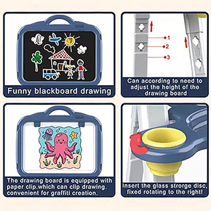 Papan Lukis Multifungsi Berkualitas Tinggi, Papan Lukis Berdiri Dua Sisi, Mainan Papan Easel Anak - Product Image 5