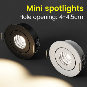 Tùy chỉnh đường kính <span class=keywords><strong>mini</strong></span> <span class=keywords><strong>3W</strong></span> 5W dẫn ánh sáng tại chỗ lõm dẫn ánh sáng Trần cho tủ - Product Image 3