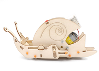 Kit de Modelo de Caracol Mecánico de Madera Wincent DIY, Juguete Educativo de Ciencia STEM con Motor para Niños