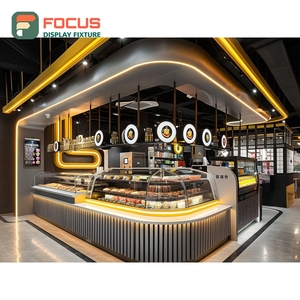 Mostrador de Servicio de Café Moderno, Estación de Barista, Estante para Caja Registradora, Mostrador de Cafetería Blanco Mate - Product Image 3