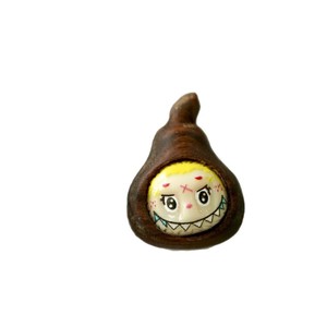 Accesorios de escritorio de madera de palisandro con forma de calabaza, 4 piezas, decoración de moda para uso en la oficina y el hogar - Product Image 5