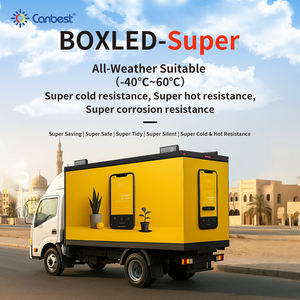 Canbest Super resistencia al frío y al calor 13Ft 16Ft sin costuras al aire libre móvil publicidad camión caja Led pantalla cartelera - Product Image 2