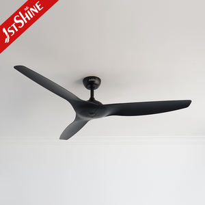 1stshine Ventilador <span class=keywords><strong>de</strong></span> techo 60 pulgadas Plástico negro Reversible BLDC Motor Ventilador <span class=keywords><strong>de</strong></span> techo con control remoto - Product Image 1