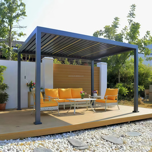 Pérgolas para Exteriores de Cafeterías, Material Ligero Resistente a la Oxidación, Pérgola Automática con Rejillas Ajustables, Gazebos Modernos de Aluminio de Lujo Personalizables - Product Image 3