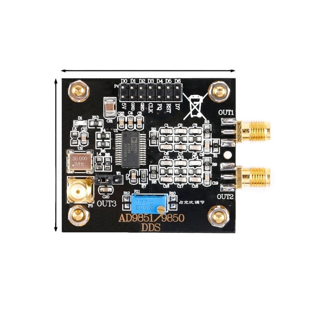 XLW AD9851 High Speed DDS Signal Source Generator Module Sine Wave Square Signal Board