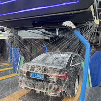 Machine de lavage de voiture professionnelle sans contact entièrement automatique sans contact Lavage de voiture automatique avec certificat CE