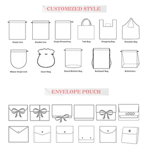 Sac de rangement personnalisé de luxe en non-tissé pour perruques, chapeaux et chaussures, avec cordon en satin, réutilisable et portable - Product Image 6