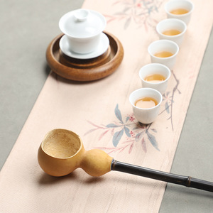 Handmade Natural Gourd <b>Tea</b> Spoon Bamboo Handle Irregular Shape Traditional Chinese Kung Fu <b>Tea</b> <b>Set</b> Afternoon <b>Tea</b> Accessory - Product Image 2