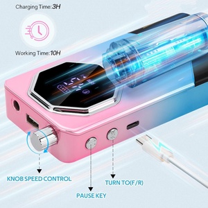 Kit de máquina de taladro de <span class=keywords><strong>uñas</strong></span> profesional de 45000RPM, <span class=keywords><strong>lima</strong></span> de <span class=keywords><strong>uñas</strong></span> eléctrica portátil recargable <span class=keywords><strong>para</strong></span> manicura, <span class=keywords><strong>uñas</strong></span> acrílicas con soporte - Product Image 4