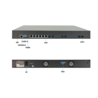 Router Gateway de Red 1U con Firewall 14900K 13900K para Funcionamiento Continuo 24x7, 12*10G X710 SFP, Compatible con Mikrotik Openwrt Proxmox ESXi