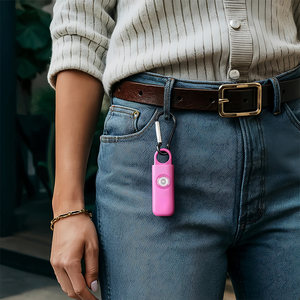 Lolifong Anti voleur sirène alarme personnelle auto-défense dispositif d'alarme porte-clés alarme sonore avec stroboscope - Product Image 3