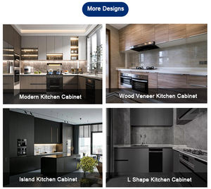 Fabrika fiyat komple mutfak dolapları mobilya seti Modern özel mutfak dolapları tasarımlar melamin kabine mutfak - Product Image 4