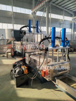 Granulateur plastique puissant à double tête hydraulique pour le recyclage d'ABS/PS, d'ingénierie EPS/PP - Équipement d'extrusion haute efficacité