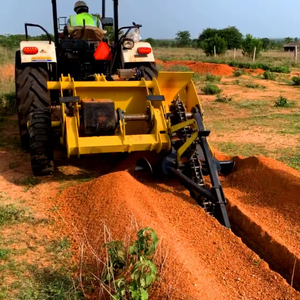 Haute productivité 35HP tracteur trancheuse chaîne en acier suspendu trancheuse usage domestique <span class=keywords><strong>ferme</strong></span> <span class=keywords><strong>grain</strong></span> avec nouveau moteur <span class=keywords><strong>de</strong></span> boîte <span class=keywords><strong>de</strong></span> vitesses - Product Image 4