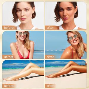 Gotas Autobronceadoras Hechas con Ingredientes Naturales y Orgánicos, Gotas Autobronceadoras de Bronceado Medio para la Cara, para Agregar a la Piel del Rostro - Product Image 6