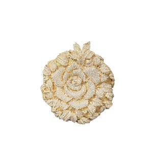 Bolso de Mano Tipo Clutch Nuevo con Diseño de Pavo Real, Abertura Abierta, Incrustaciones de Diamantes, Cierre Magnético de Aleación, Bolso de Noche de Lujo para Cena, Fiesta de Graduación, Boda - Product Image 5