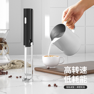 Biểu tượng tùy chỉnh cầm tay pin hoạt động điện Whisk Beater Foam Maker sữa điện Frother cà phê <span class=keywords><strong>Mixer</strong></span> Máy xay sinh tố - Product Image 6