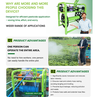 Nouveau pulvérisateur électrique haute efficacité et gain de temps, avec enrouleur de tuyau automatique, pompe rechargeable et télécommande, pour la lutte antiparasitaire en plantations de bananes