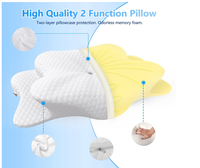 Oreiller double en mousse à mémoire de forme Le nouveau soutien du cou aide les couples amoureux à évacuer les bras plus facilement Oreillers de lit confortables pour le mari