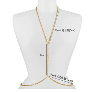 Corrente de Cintura Estilo Punk Hip Hop, Joia Corporal Grossa, para Festa, Sensual, para Uso com Biquíni, Calcinha, Roupa Íntima, Tanga, à Prova d'Água - Product Image 4