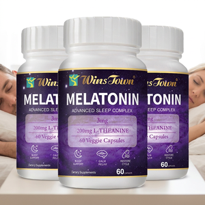 Capsules de mélatonine avec L-théanine, vitamine B6, aide au sommeil, relaxation nocturne, complément naturel pour le sommeil, marque privée - Product Image 1