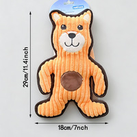 Jouets pour animaux de compagnie en peluche, couineurs, résistants aux morsures, jouets à mâcher pour le soin dentaire, poupées en coton rembourrées style Teddy, motifs dessin animé : Éléphant, Canard, Lapin