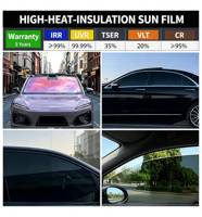 Película de Tinte para Ventanas de Auto de Cerámica Nano de Calidad Estadounidense Personalizada para Parabrisas Delantero, Rollo de Tinte para Ventanas Interiores de Auto con Autoreparación