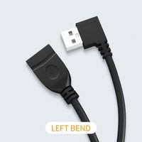 Großhandel Single Elbow 90 Grad nach oben rechtwinkliges USB-Stecker-Buchse-Verlängerung kabel Hochwertiges Daten-und Netz kabel