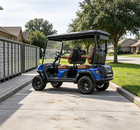Voiturette de golf pour le transport communautaire avec sièges luxueux, toit ciel étoilé, son surround et longue autonomie de la batterie