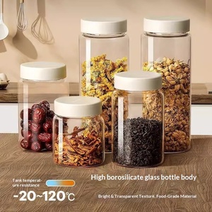 Barattoli in Vetro <span class=keywords><strong>AL</strong></span> MiGai Resistenti <span class=keywords><strong>al</strong></span> Calore da 200ml, Bottiglie per Dispensare Alimenti, per Caramelle, Miele, Spezie, Conservazione Domestica - Product Image 3