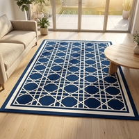 Tapis personnalisé de couleur unie, en acrylique, fait main, tufté, avec logo découpé, adapté aux animaux domestiques, antidérapant, extra épais, moderne