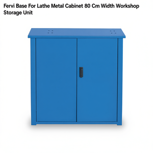 Base Fervi para Torno, Mueble Metálico de 80 cm de Ancho, Unidad de Almacenamiento para Taller - Product Image 2