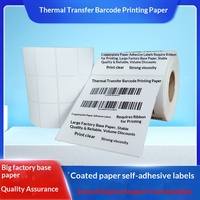 Papel Recubierto para Transferencia Térmica, Etiquetas Autoadhesivas para Impresión de Códigos de Barras 100*100*80*60*50*40*30, Uso Agrícola, en Stock