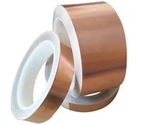 Fita de folha de cobre condutora de um lado, fita de cobre para reparo elétrico de 5mm x 20mm, fita adesiva para guitarra, 0.05mm