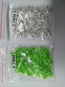 Open Ringen Voor Kleine Vogel 3/5Mm Plastic Clip Ringen Liefde Vogel Been Ringen Aanpassen Club Nummer Been bands - Product Image 6